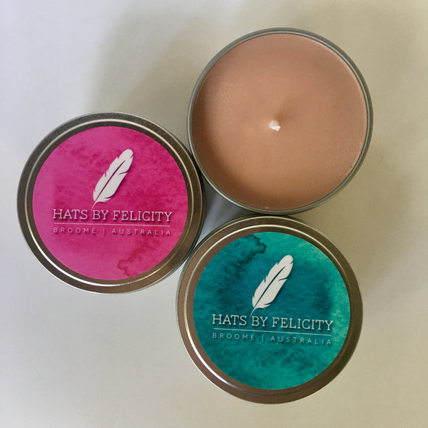 Hats by Felicity Travel Tin Candles