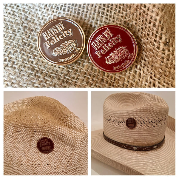 Hats by Felicity lapel pins